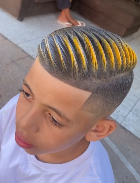 Corte degradê moderno masculino - exemplo dos serviços da Barbearia Gonzaga